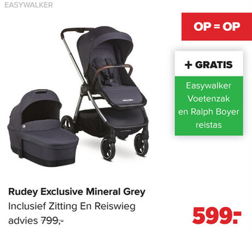 Aanbieding: Easywalker Rudey Exclusive Mineral Grey