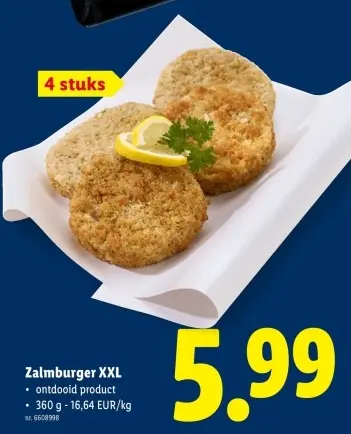 Promotie: Zalmburger XXL