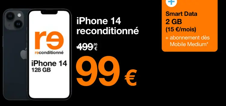 Offre: iPhone 14 reconditionné