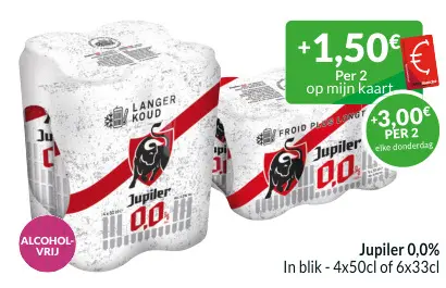 Promotie: Jupiler 0,0%