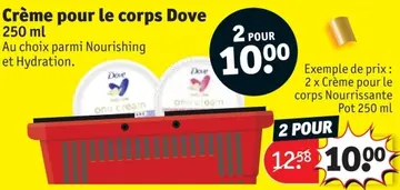 Offre: Crème pour le corps Dove