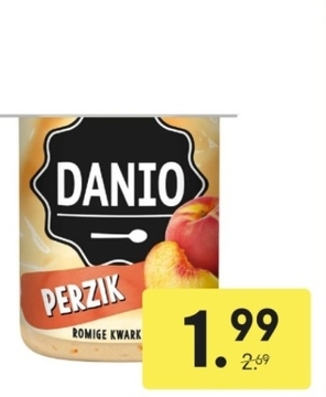 Aanbieding: Danio Fruitkwark Perzik