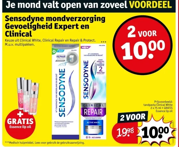 Aanbieding: Sensodyne mondverzorging Gevoeligheid Expert 