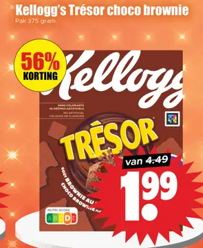 Aanbieding: Kellogg's Trésor choco brownie