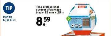 Aanbieding: Tesa professional outdoor afplaktape blauw