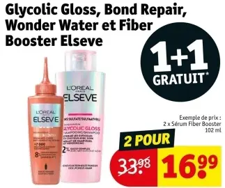 Offre: Glycolic Gloss, Bond Repair, Wonder Water et Fiber Booster Elsève