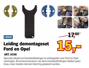 Aanbieding: Leiding demontageset Ford en Opel