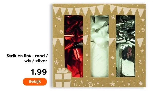 Aanbieding: Strik en lint