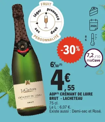 Promotie: Crémant de loire brut
