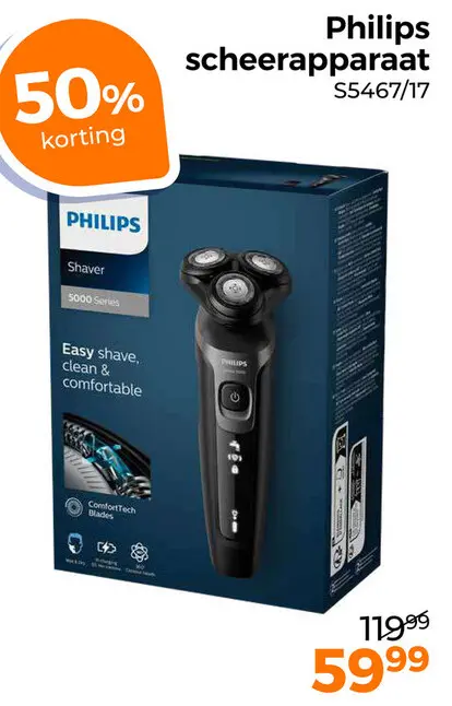 Aanbieding: Philips scheerapparaat S5467/17