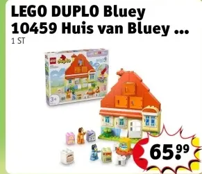 Aanbieding: LEGO DUPLO Bluey 10459 Huis van Bluey en haar Familie met Geheugenspel