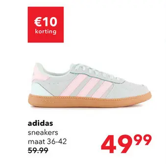 Aanbieding: Adidas Breaknet Sleek dames sneakers mintgroen roze