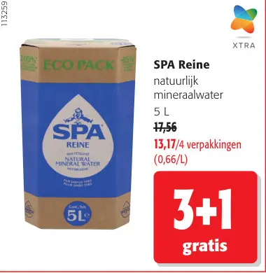 Promotie: Reine natuurlijk mineraalwater