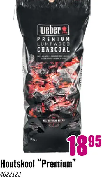 Aanbieding: WEBER® Houtskool 10 kg