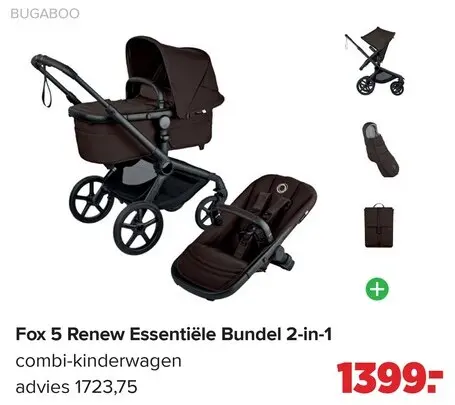 Promotie: Fox 5 Renew Essentiële Bundel 2-in-1 combi-kinderwagen