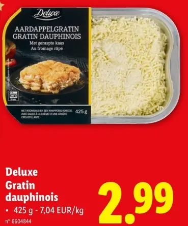 Offre: Deluxe Gratin dauphinois