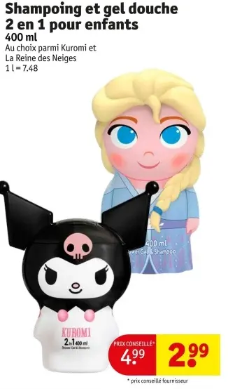 Offre: Shampoing et gel douche 2 en 1 pour enfants