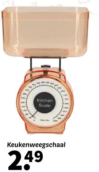 Promotie: Keukenweegschaal