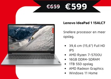 Aanbieding: Lenovo IdeaPad 1 15ALC7