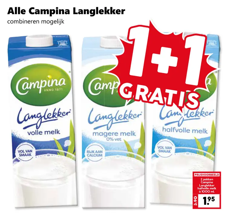Aanbieding: Alle Campina Langlekker