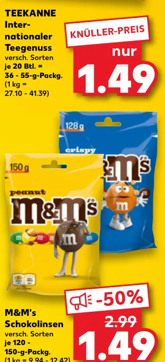 Aanbieding: M&M's Schokolinsen