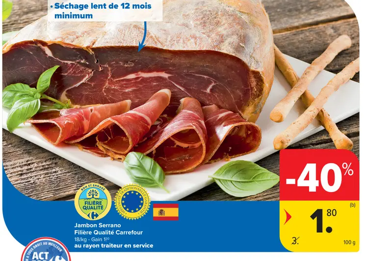 Offre: Jambon Serrano