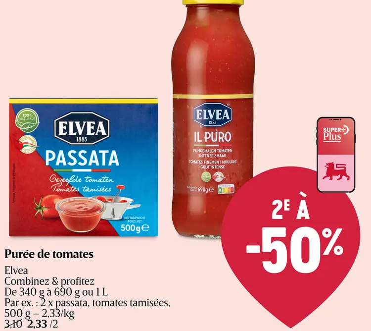 Offre: Purée de tomates