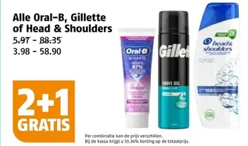 Aanbieding: Alle Oral-B, Gillette of Head & Shoulders