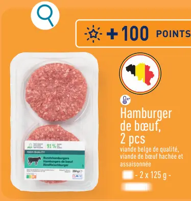 Offre: Hamburger de bœuf