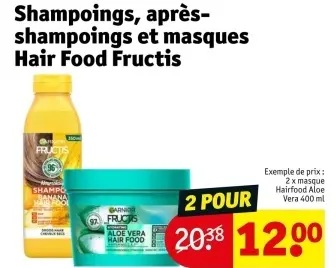 Offre: Shampoings, après-shampoings et masques