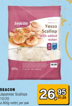 Aanbieding: Japanese Scallops 10/20