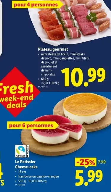 Offre: Plateau gourmet