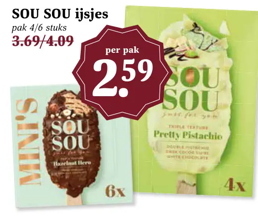 Aanbieding: SOU SOU ijsjes