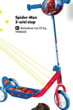 Aanbieding: Spider-Man 3-wiel step
