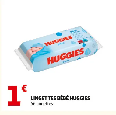 Offre: Lingettes bébé HUGGIES