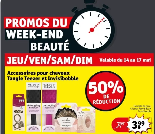 Offre: Accessoires pour cheveux Tangle Teezer et invisibobble