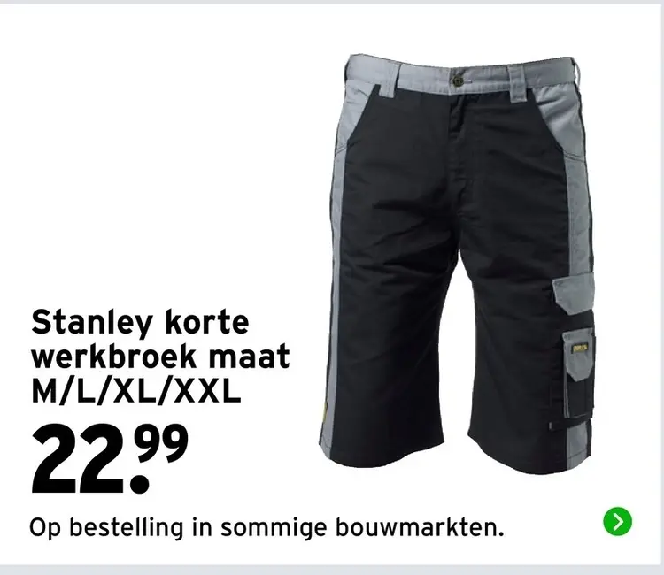 Aanbieding: korte werkbroek