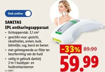 Promotie: IPL ontharingsapparaat