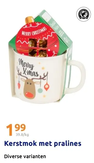Promotie: Kerstmok met pralines