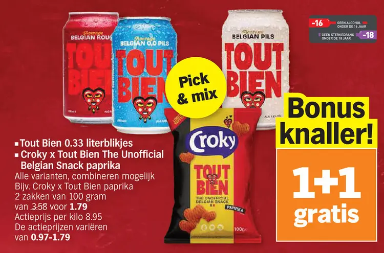 Promotie: Tout Bien 0.33 literblikjes Croky x Tout Bien