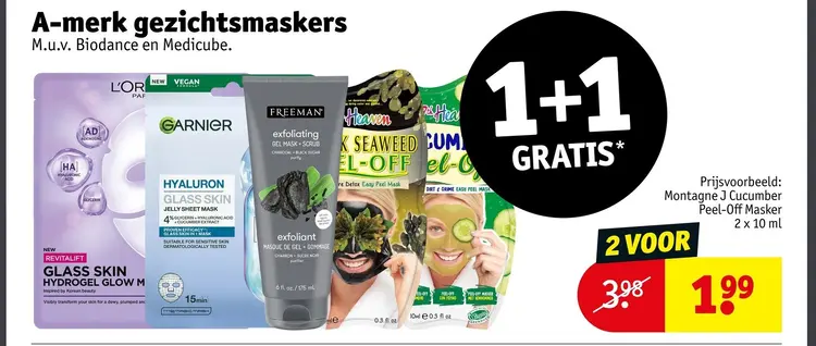 Aanbieding: A-merk gezichtsmaskers
