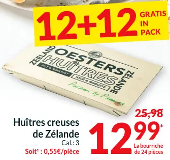 Offre: Huîtres creuses de Zélande