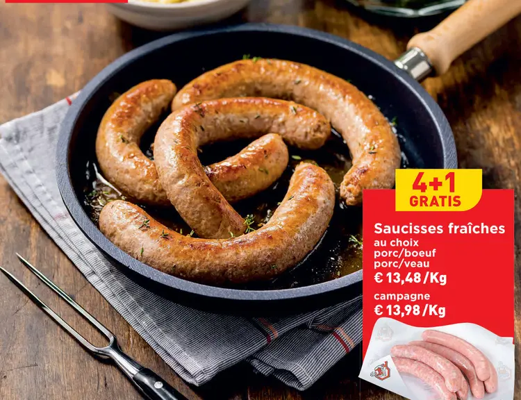 Offre: Saucisses fraîches