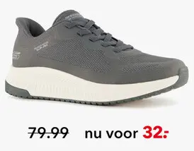 Aanbieding: Skechers Slip-ins: BOBS Squad 4 heren sneakers grijs