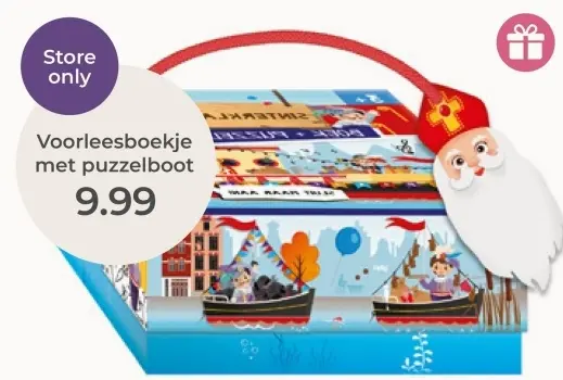 Aanbieding: Voorleesboekje met puzzelboot