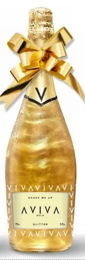Aanbieding: Aviva gold glitter