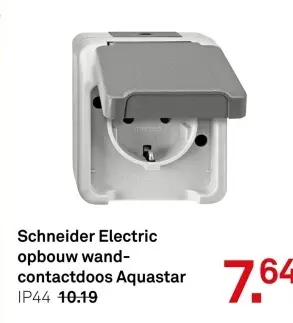 Aanbieding: Schneider Electric opbouw wandcontactdoos