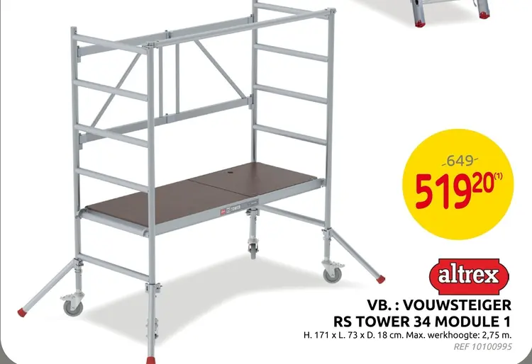 Promotie: Vouwsteiger rs tower 34 module 1