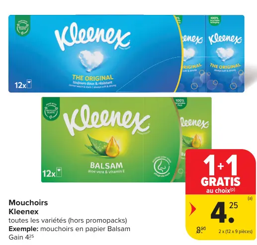Offre: Mouchoirs