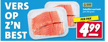 Aanbieding: Zalmfilet met huid